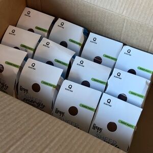 Leggs Sheer Energy Sheer To Waist Pantyhose Q Suntan 12 Pack